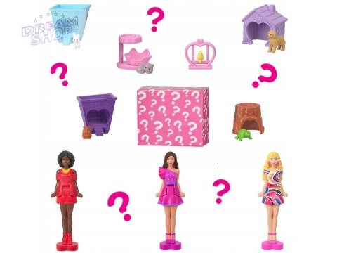 Mattel Mini Barbie Land Domek dla lalek + lalka i pupil + akcesoria ZA6039 Mattel Mini Barbie Land Domek dla lalek + lalka i pupil + akcesoria ZA6039