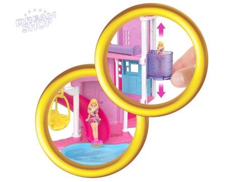 Mattel Mini Barbie Land Domek dla lalek + lalka i pupil + akcesoria ZA6039 Mattel Mini Barbie Land Domek dla lalek + lalka i pupil + akcesoria ZA6039