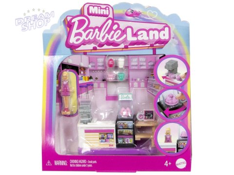 Mattel Mini Barbie Land Lalka cukierniczka + cukiernia i akcesoria ZA6041 C