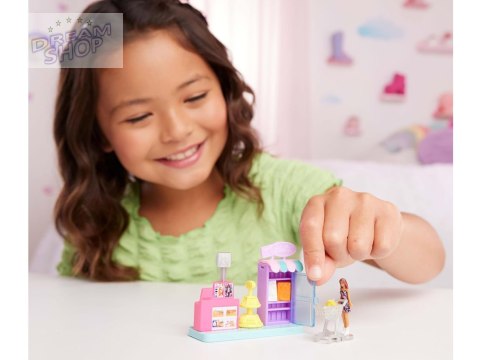 Mattel Mini Barbie Land Lalka kasjerka + supermarket i akcesoria ZA6041 B