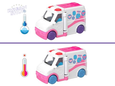 Mattel Mini Barbie Land Lalka lekarka + autko karetka pogotowia ZA6038 D