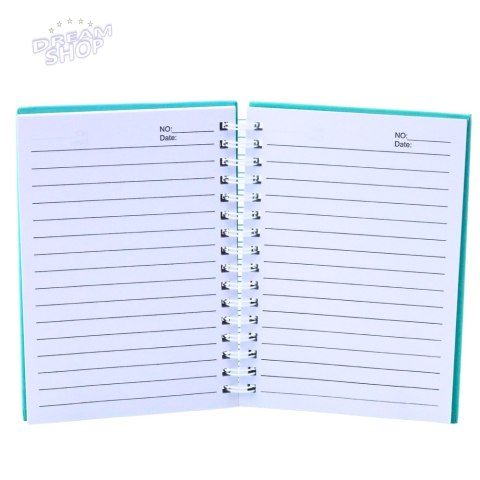 Notatnik W Linie Holograficzna Syrenka Turkusowy A6 80 Kartek