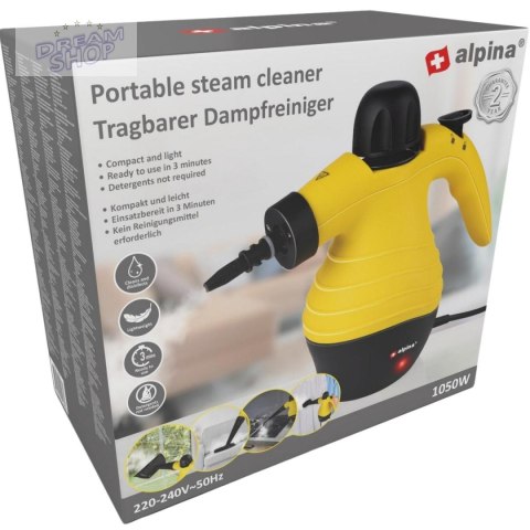 RĘCZNY ODKURZACZ MYJKA PAROWA ALPINA 900-1050W