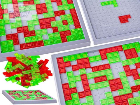 Rodzinna Gra Logiczna Klocki + Podstawka Blokowanie Układanka Z Klockami