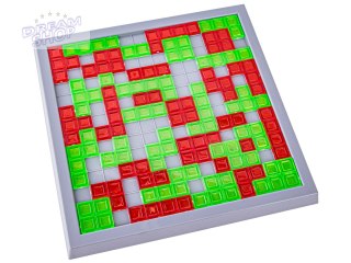 Rodzinna Gra Logiczna Klocki + Podstawka Blokowanie Układanka Z Klockami