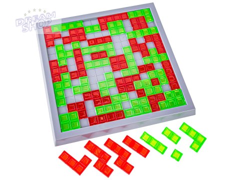 Rodzinna Gra Logiczna Klocki + Podstawka Blokowanie Układanka Z Klockami