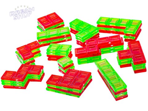 Rodzinna Gra Logiczna Klocki + Podstawka Blokowanie Układanka Z Klockami