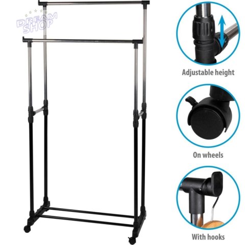 SZAFA GARDEROBA WIESZAK 75x42x93-158CM ALPINA SZAFA GARDEROBA WIESZAK 75x42x93-158CM ALPINA