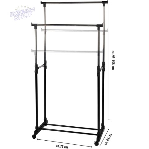 SZAFA GARDEROBA WIESZAK 75x42x93-158CM ALPINA SZAFA GARDEROBA WIESZAK 75x42x93-158CM ALPINA