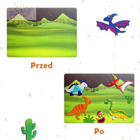 Skillmatics Foil Fun zestaw Kraina dinozaurów Trefl 62606