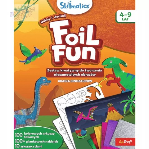 Skillmatics Foil Fun zestaw Kraina dinozaurów Trefl 62606
