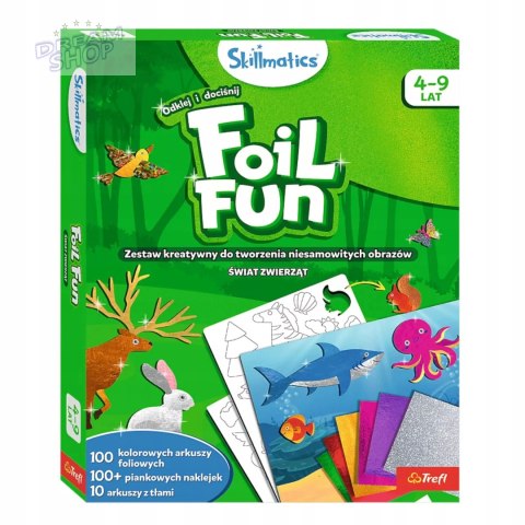 Skillmatics Foil Fun zestaw kreatywny Świat zwierząt Trefl 62604