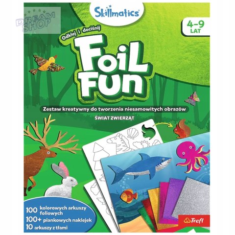 Skillmatics Foil Fun zestaw kreatywny Świat zwierząt Trefl 62604