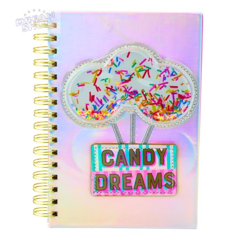 Zeszyt Notatnik W Linie Candy Dreams Cukierki Holograficzny A5 90 Kartek