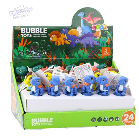 Bańki Mydlane Dinozaur Ruchoma Figurka Kolorowy 14cm Mix Bańki Mydlane Dinozaur Ruchoma Figurka Kolorowy 14cm Mix