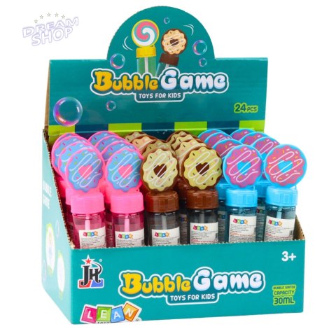 Bańki Mydlane Donut Pączek 3 Otwory Do Baniek Mix Kolorów 30ml