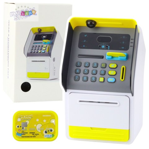 Bankomat Sejf Skarbonka Kod PIN Karta Bankomatowa Żółty