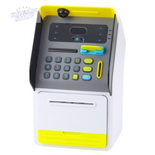 Bankomat Sejf Skarbonka Kod PIN Karta Bankomatowa Żółty
