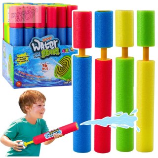 Broń Piankowa Na Wodę Pompka Tuba Wodna Kolorowa 30cm Mix