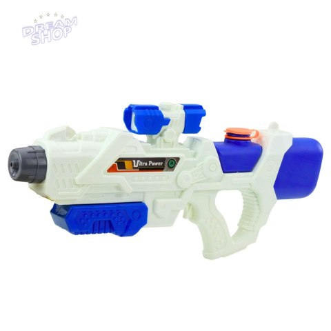 Karabin Pistolet Na Wodę Pompowany Mechanicznie Bialo-Niebieski 600ml Karabin Pistolet Na Wodę Pompowany Mechanicznie Bialo-Niebieski 600ml