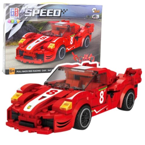Klocki Konstrukcyjne Auto Robot 2w1 Czerwony Napęd 341 el. Klocki Konstrukcyjne Auto Robot 2w1 Czerwony Napęd 341 el.