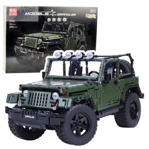 Klocki Konstrukcyjne Auto Terenowe Zielony Khaki 2078 el. Klocki Konstrukcyjne Auto Terenowe Zielony Khaki 2078 el.