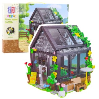 Klocki Konstrukcyjne Mini Szklarnia Domek Ogrodowy 588 el.