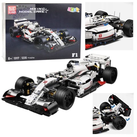 Klocki Konstrukcyjne Samochód Wyścigowy F1 Biało-Czerwony 1235 el. Klocki Konstrukcyjne Samochód Wyścigowy F1 Biało-Czerwony 1235 el.