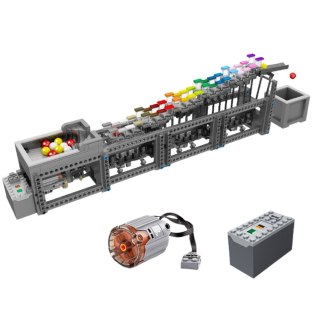 Klocki Konstrukcyjne Tor Na Kulki Z Silnikiem Elektrycznym 1038 el.
