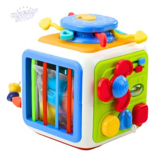 Kostka Interaktywna Sorter Edukacyjna Sensoryczna Dźwięki Kolorowa