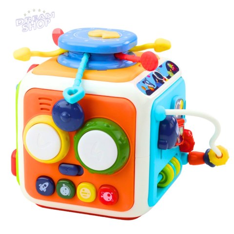 Kostka Interaktywna Sorter Edukacyjna Sensoryczna Dźwięki Kolorowa