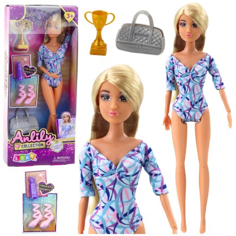Lalka Anlily Baletnica Ruchome Kończyny Akcesoria Buty Torba Bidon Puchar Lalka Anlily Baletnica Ruchome Kończyny Akcesoria Buty Torba Bidon Puchar