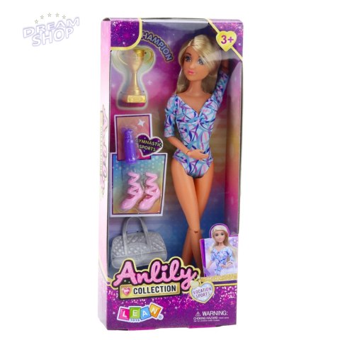 Lalka Anlily Baletnica Ruchome Kończyny Akcesoria Buty Torba Bidon Puchar Lalka Anlily Baletnica Ruchome Kończyny Akcesoria Buty Torba Bidon Puchar