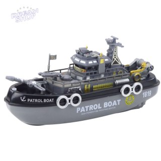 Łódź Patrolowa Światła Dźwięki Natrysk Wodny Ruchome Elementy