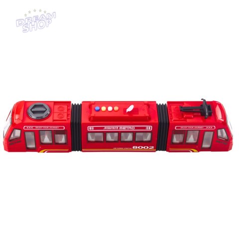 Metro Miejskie Tramwaj Otwierane Drzwi Światła Dźwięki Czerwone 1:16