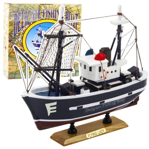 Model Kolekcjonerski Dekoracyjny Statek Kuter Rybacki Flying Lady 24x23cm Model Kolekcjonerski Dekoracyjny Statek Kuter Rybacki Flying Lady 24x23cm