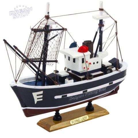 Model Kolekcjonerski Dekoracyjny Statek Kuter Rybacki Flying Lady 24x23cm Model Kolekcjonerski Dekoracyjny Statek Kuter Rybacki Flying Lady 24x23cm