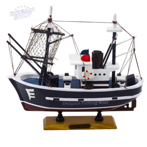 Model Kolekcjonerski Dekoracyjny Statek Kuter Rybacki Flying Lady 24x23cm Model Kolekcjonerski Dekoracyjny Statek Kuter Rybacki Flying Lady 24x23cm