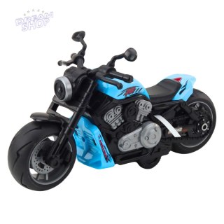 Motocykl Zabawkowy Na Baterie Napęd Światła Dźwięki Niebieski