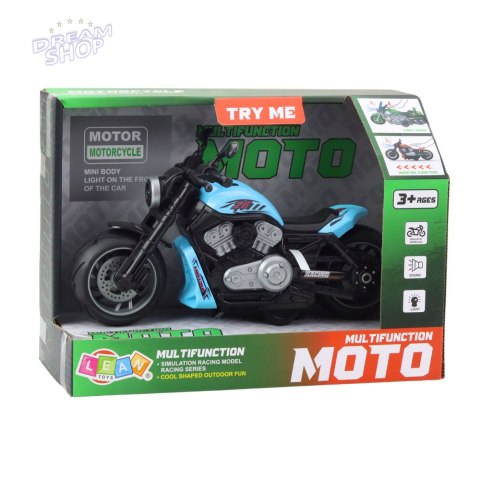 Motocykl Zabawkowy Na Baterie Napęd Światła Dźwięki Niebieski