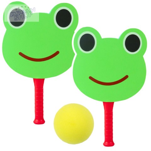 Paletki Paletki Do Gry Odbijania Miękkie Piankowe Żabka Zielona
