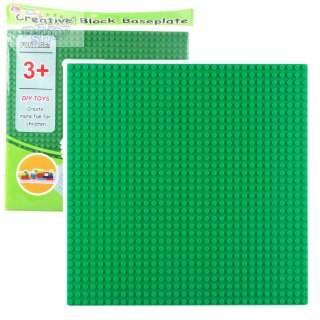 Płyta Plansza Konstrukcyjna Do Klocków Budowania Jasnozielona 25,5x25,5 cm
