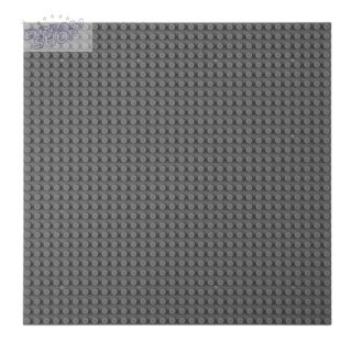 Płyta Plansza Konstrukcyjna Do Klocków Budowania Szara 25,5x25,5 cm