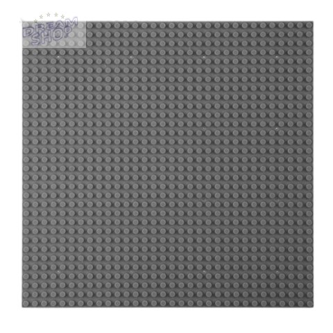 Płyta Plansza Konstrukcyjna Do Klocków Budowania Szara 25,5x25,5 cm