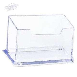 Pojemnik Na Wizytówki Przeźroczysty Transapentny Plastikowy 11cm