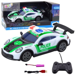 Samochód Policyjny Sportowy Zdalnie Sterowany RC Drift Światła LED 1:22