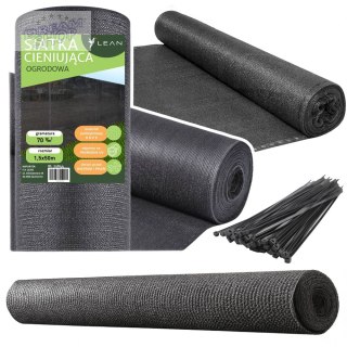 Siatka Cieniująca Na Ogrodzenie Płot Maskująca Szara 1.5M 50M 70g/m²