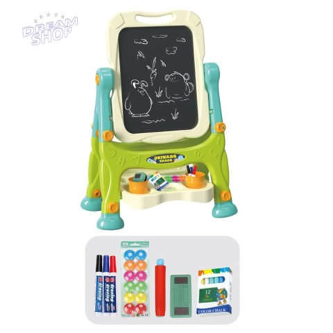 Tablica Edukacyjna Dwustronna Na Stelaże Akcesoria Zielona 3w1 Tablica Edukacyjna Dwustronna Na Stelaże Akcesoria Zielona 3w1