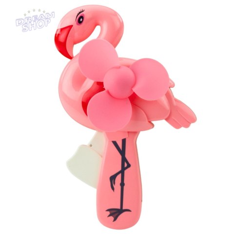 Wiatraczek Wentylator Ręczny Mechaniczny Dla Dzieci Flaming Różowy