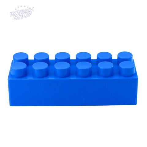 Zestaw Duże Klocki Konstrukcyjne W Torbie Kolorowe 28,5x9x9 cm 6el.